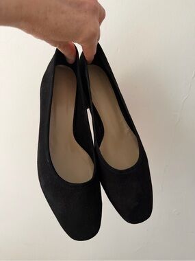 Maryam Nassir Zadeh Black Suede Roberta Heels 39